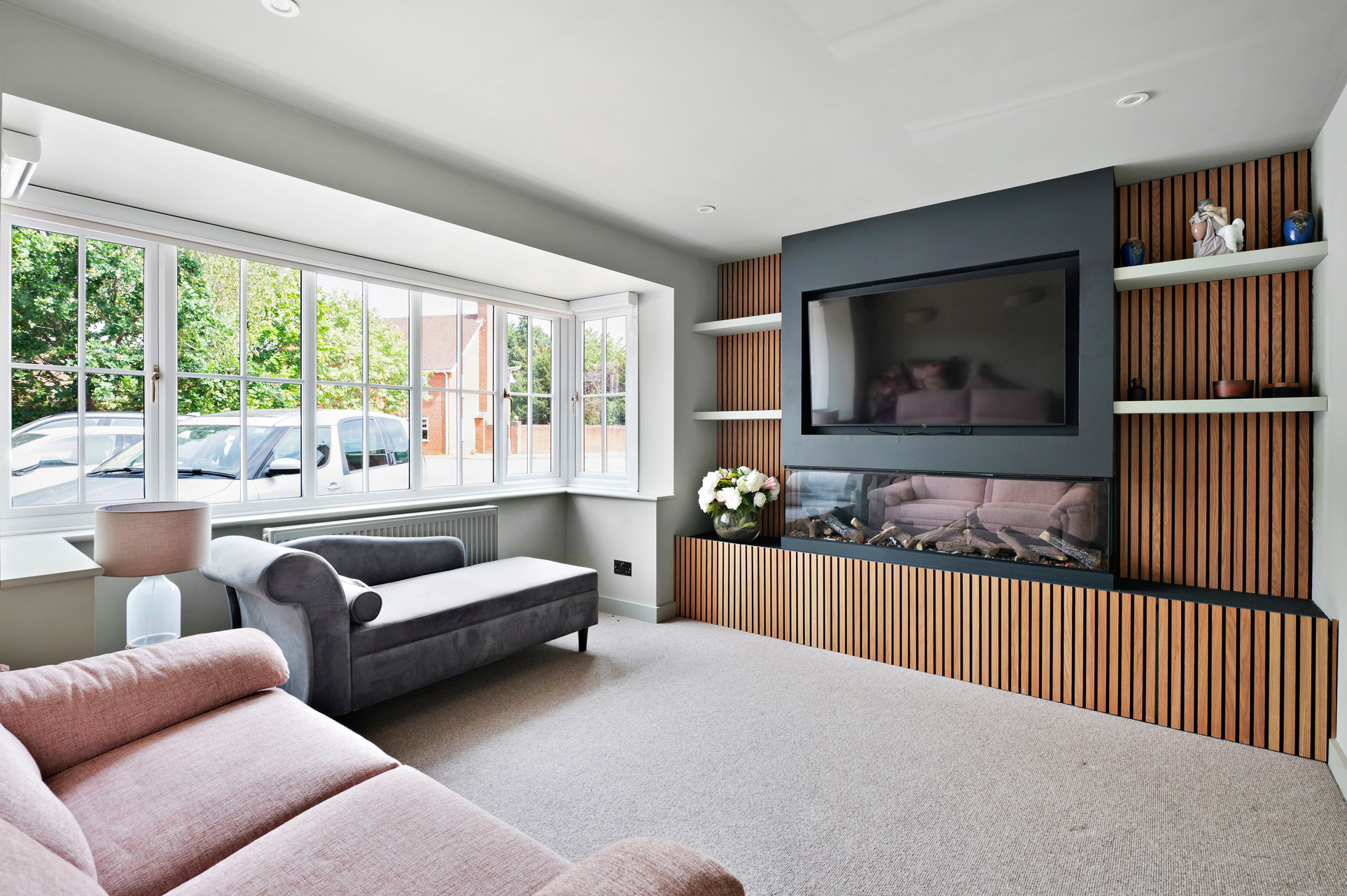 Living Room Space Planning with Bespoke Media Wall