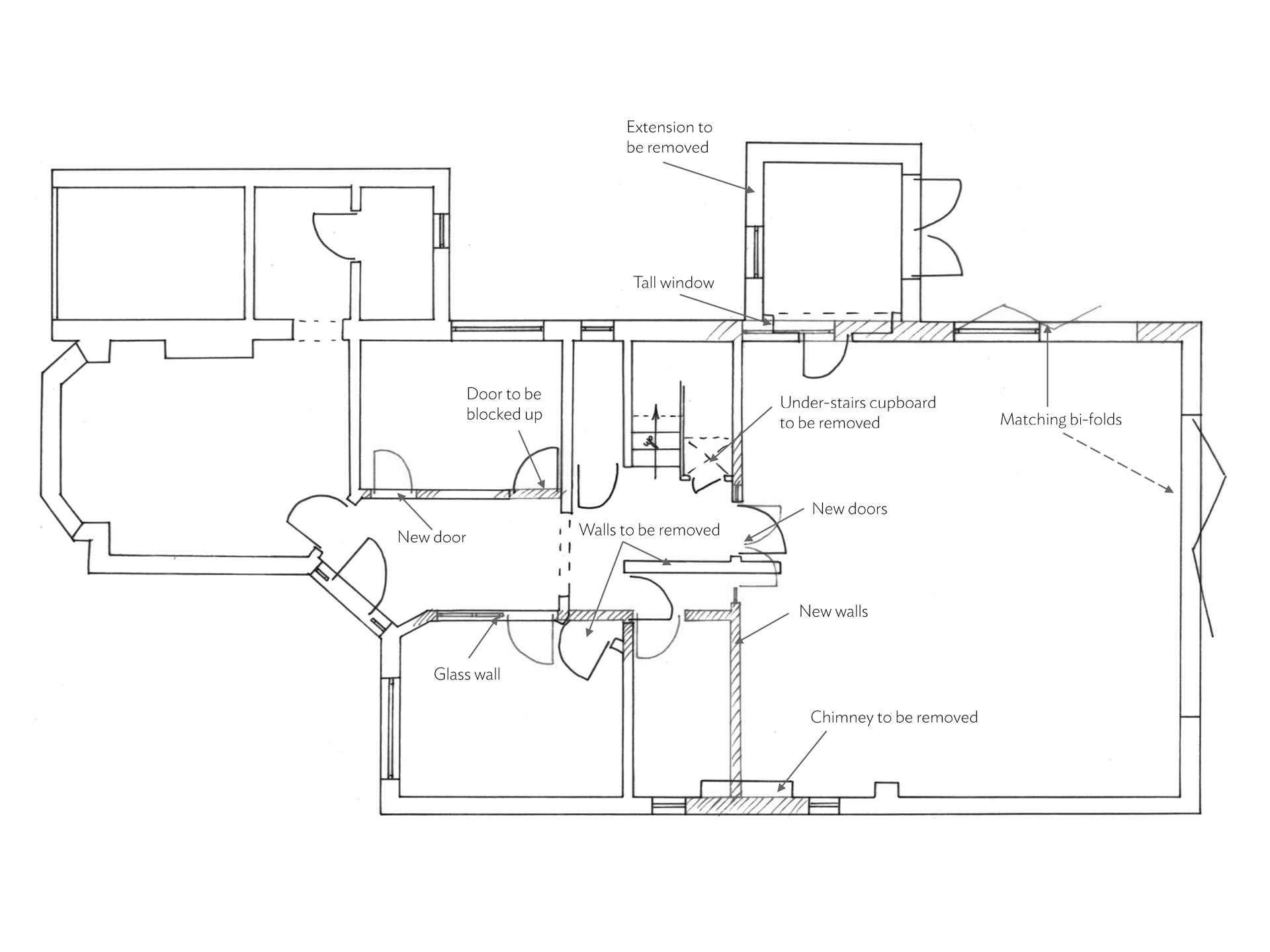 Architectural Floor Plan for Space Planning